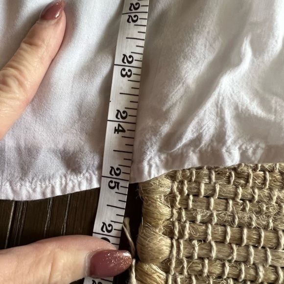 Spense White Bib Style Button Down Top - Picture 14 of 15